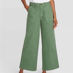 Green Wide Leg Pants